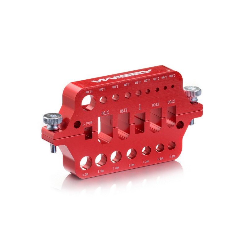 Full Alu. Soldering socket tools for connectors, RED