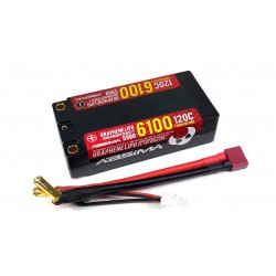 Absima Shorty Lipo HC 2S 120C 5900/6100HV 5mm incl. Cable