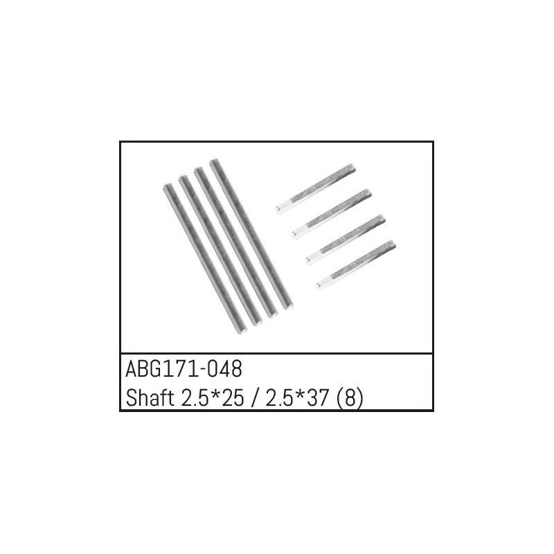 Shaft Set - 2.5*25 (4) /2.5*37 (4)