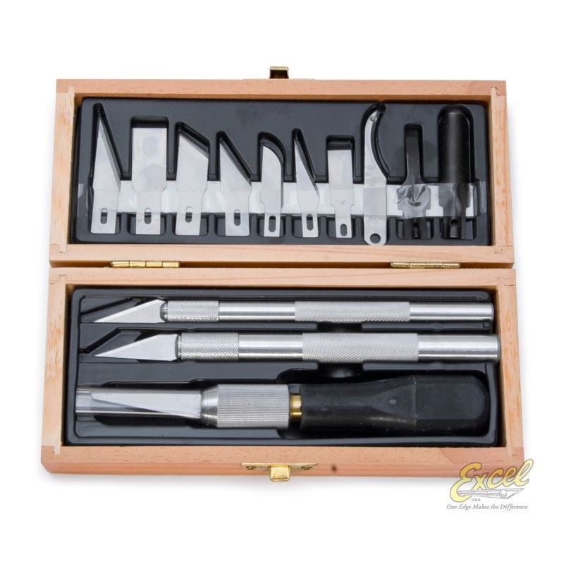 Excel Knivset Proffs trälåda