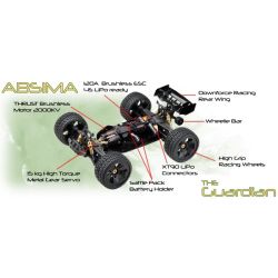 Absima 1:8 Stunt Truck GUARDIAN green 4S RTR