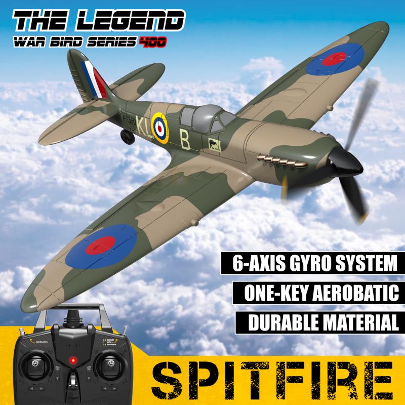 Volantex RC Spitfire with Xpilot One Key Aerobatic Stabilization System RTF Volantex RC Spitfire with Xpilot One Key Aerobatic Stabilization System RTF