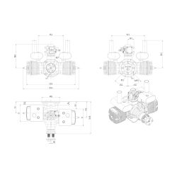 NGH GTT70 Two-Stroke Gas Engine