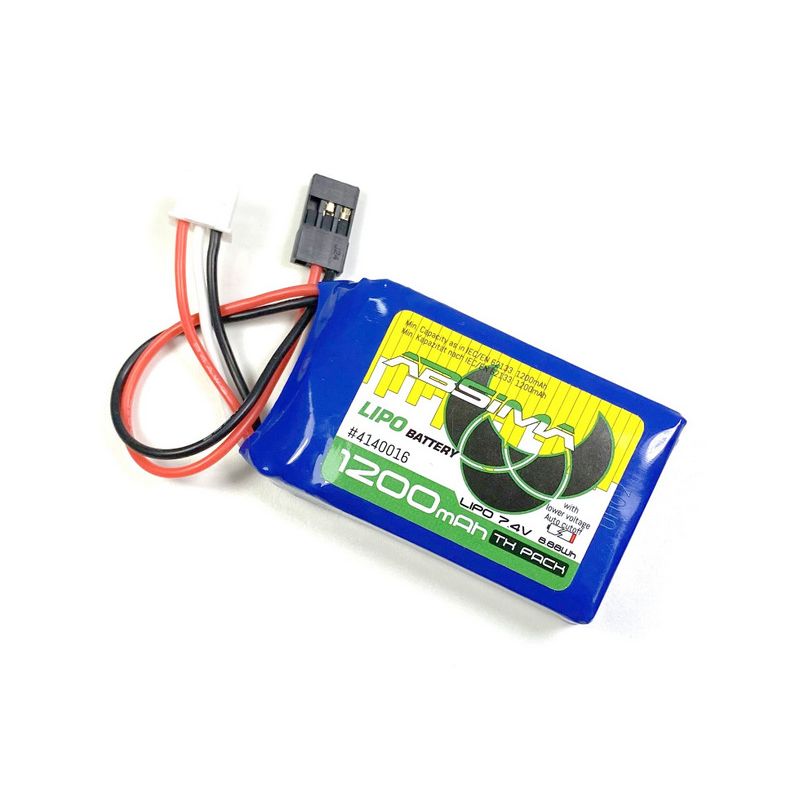 Absima TX LiPo 2S 7.4V 1200mAh SC with Protect. (JR/FUT)