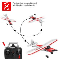 Volantex RC Sport Cub 500 RC Plane 4CH Remote Airplane Aircraft Glider Built In Gyro