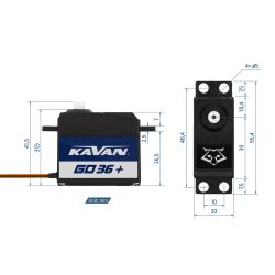Kavan GO-36 Plus (0.14s/60°, 3.4kg.cm)