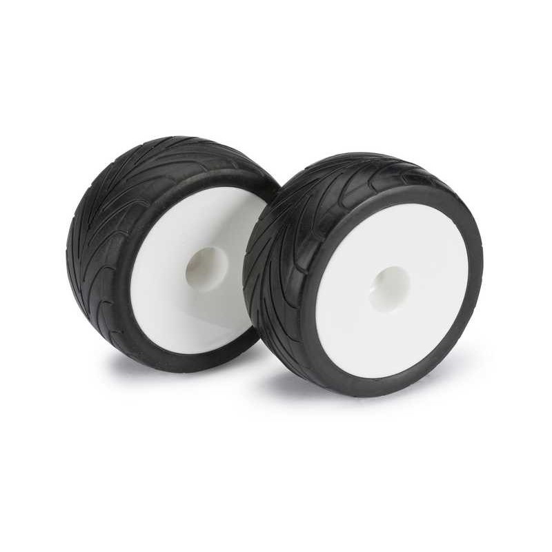 Wheel Set Buggy "Disc / Street" rear white 1:10 (2 pcs)