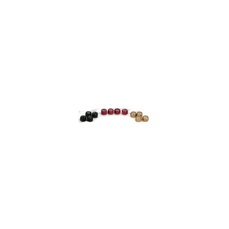 Hjulmutter 4,5mm aluminium - blå (4-pack)