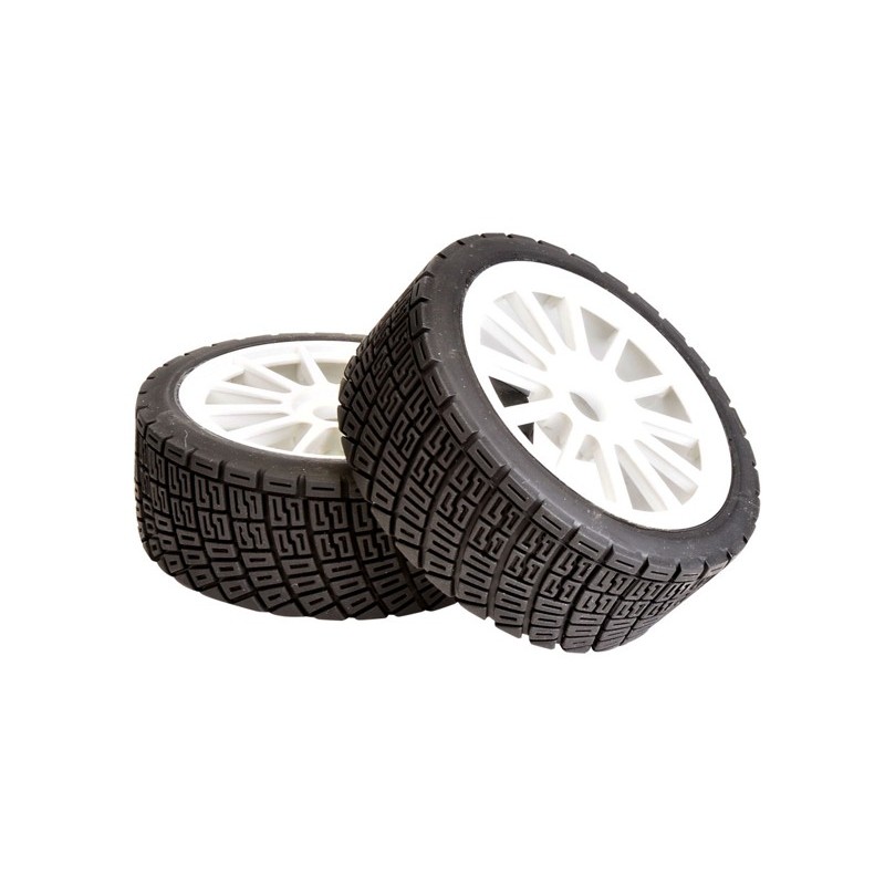 Wheel Set "Rally Offroad" groove profile/white 1:8 (2)