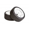 Wheel Set "Rally Offroad" block profile/white 1:8 (2)