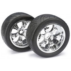 Wheel Set LP Truggy "Street" chrome 1:8 (2 pcs)