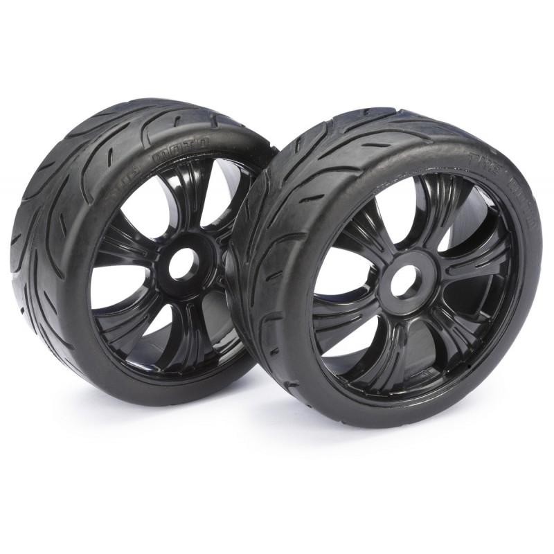 Wheel Set LP Buggy "Street" black 1:8 (2)