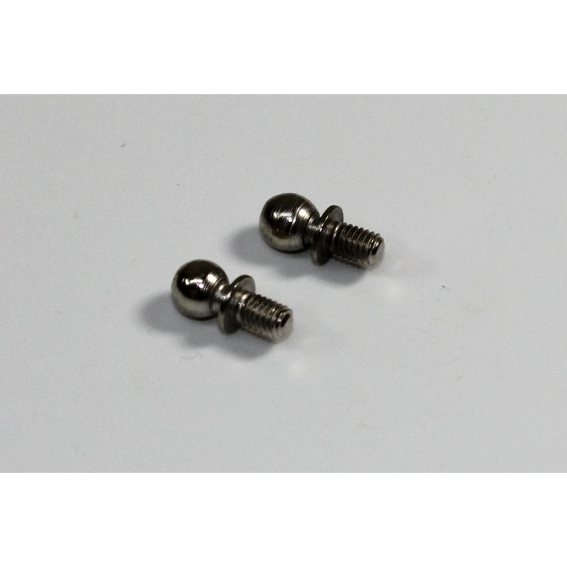 Ball Stud silver 4.8x10.55mm (2 pcs) 2WD