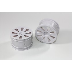 Rear Rim white (2 pcs) 4WD Buggy