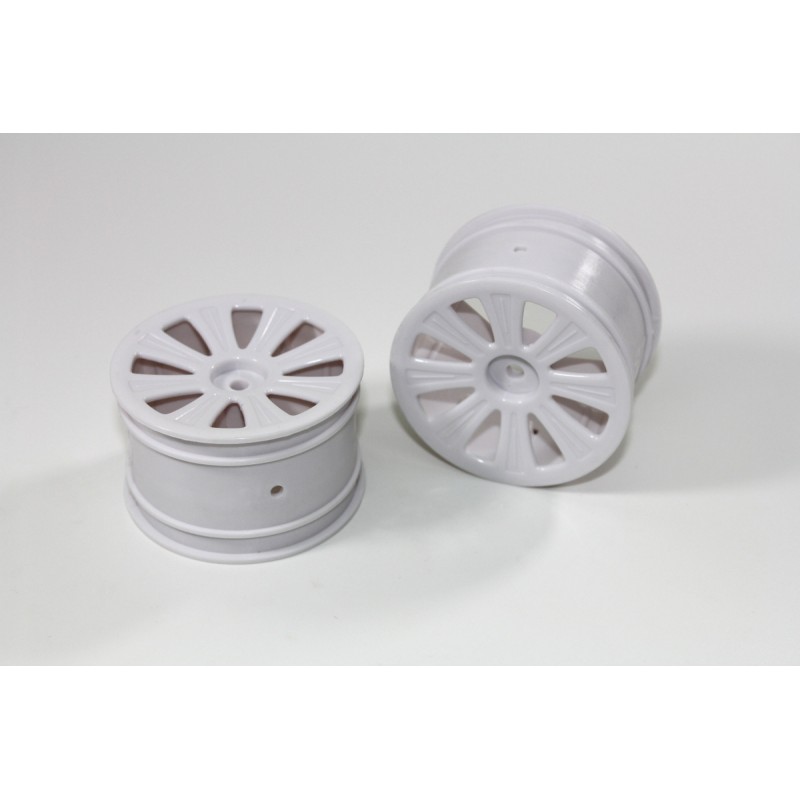 Rear Rim white (2 pcs) 4WD Buggy