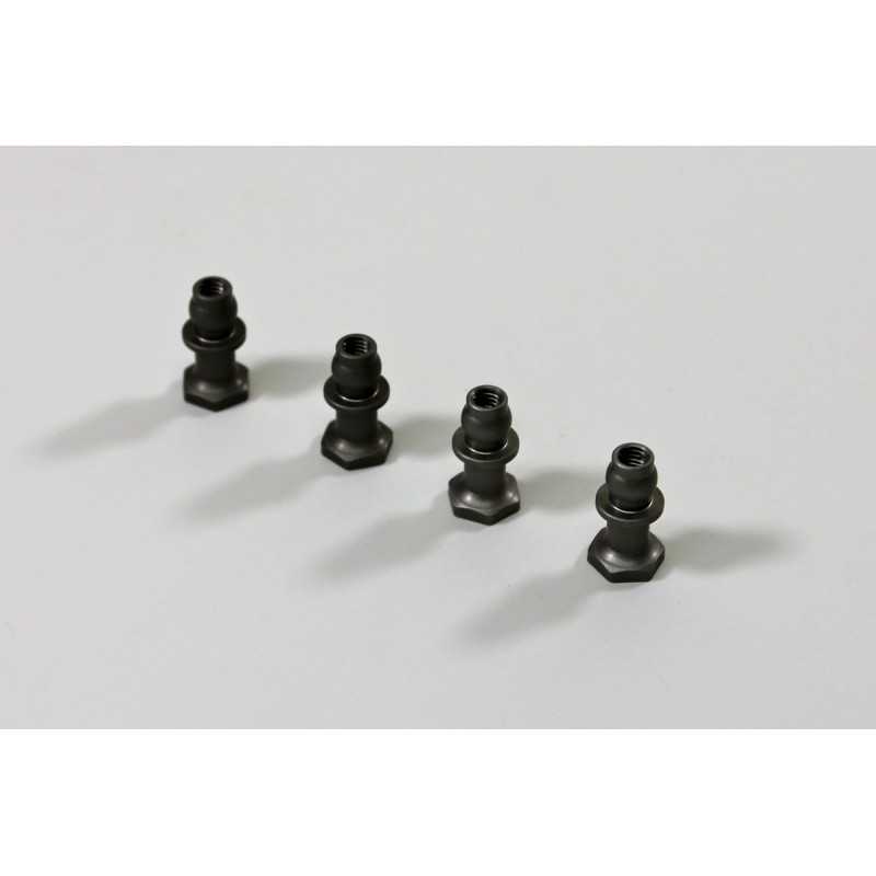 Alu Upper Shock Mount (4 pcs) 1:8 Comp.