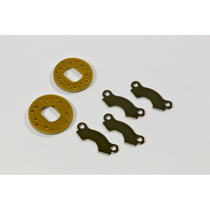 Brakedisk (2 pcs) & Pads (4 pcs) 1:8 Comp.