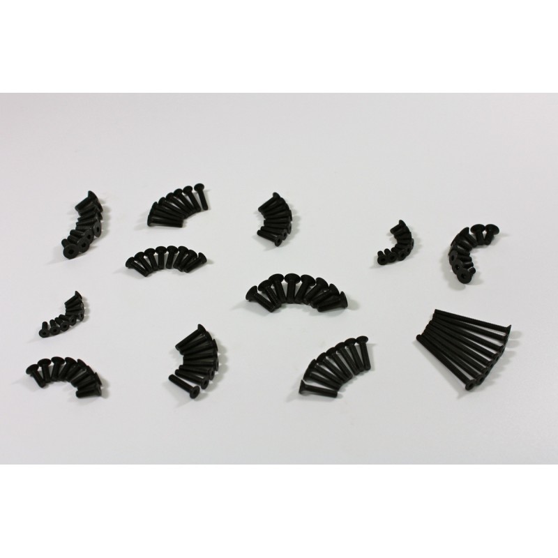 Flat Head Screw Set (10.9 Steel) 1:8