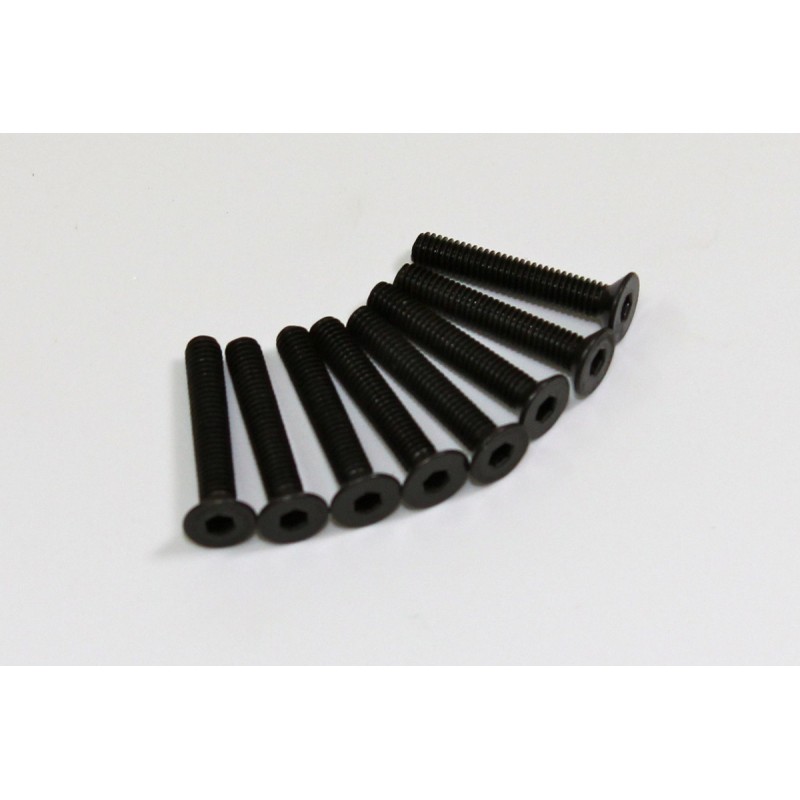 Flat Head Hex Screw 3x16mm (8 pcs)
