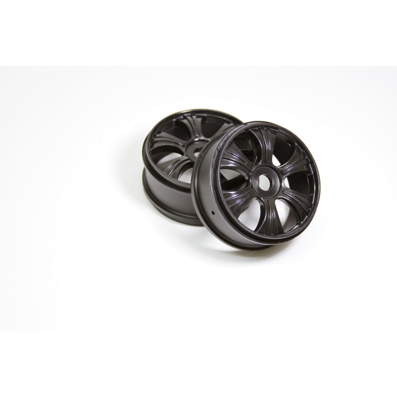 Rims black (2) 1:8 Onroad