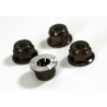 Lock Nut M4 with Flange gunmetal (4)