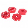 Alu Hex Hub 14mm red (4)