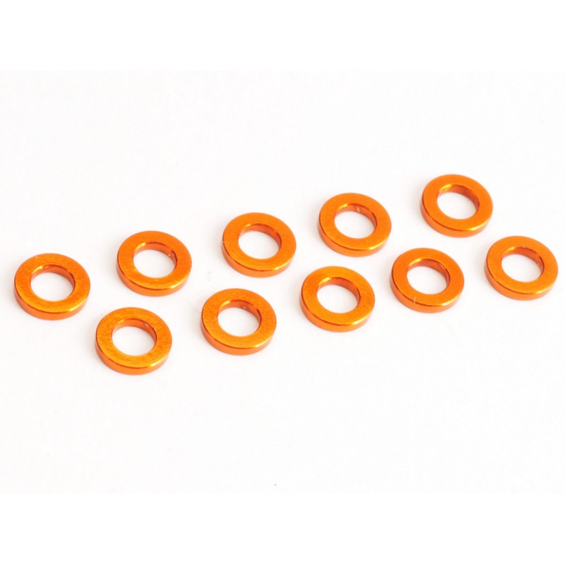 Washer M3 1.0mm orange (10)