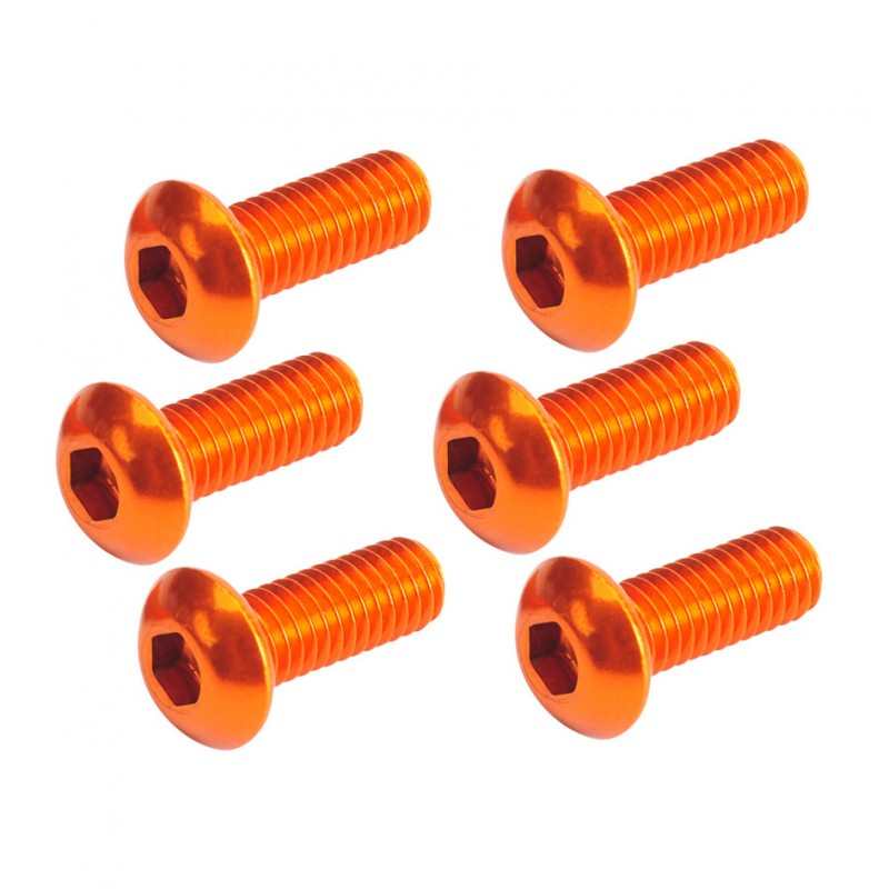 Button Head Hex Screw orange 3x8mm (6)