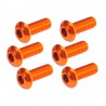 Button Head Hex Screw orange 3x8mm (6)