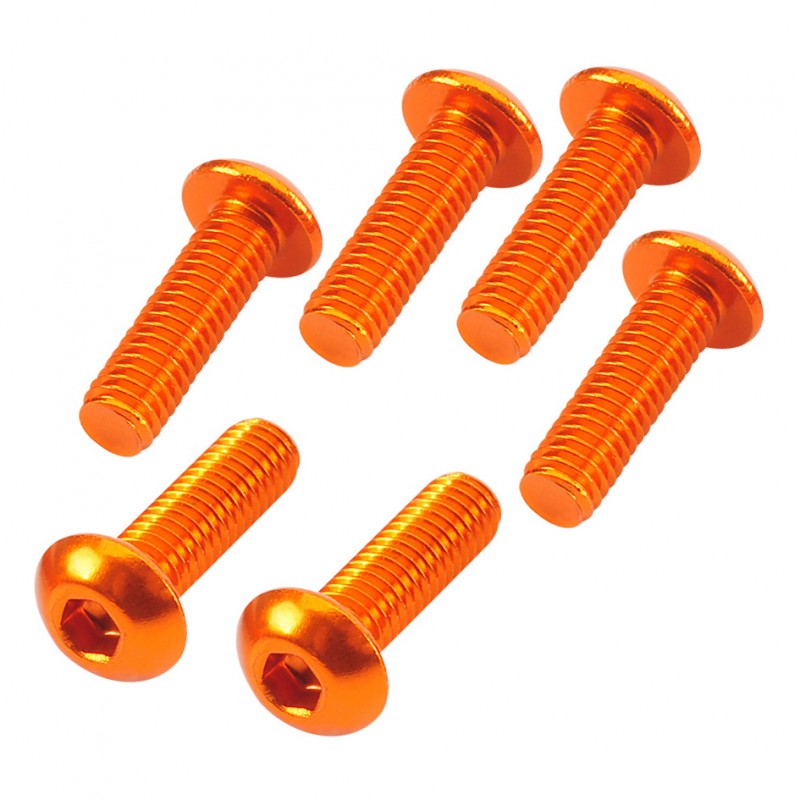 Button Head Hex Screw orange 3x10mm (6)