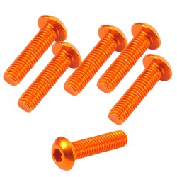 Button Head Hex Screw orange 3x12mm (6)