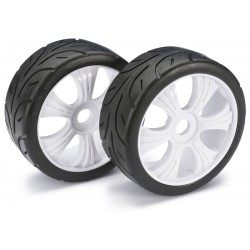 Wheel Set LP Buggy "Street" white 1:8 (2)