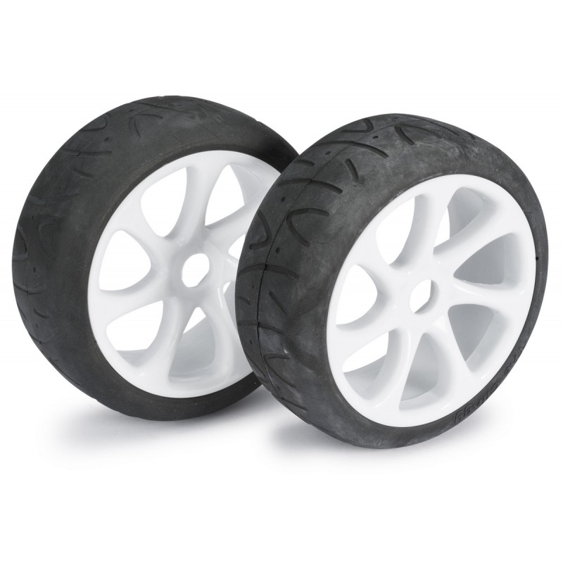 Wheel Set Buggy "7 Spoke / Street" white 1:8 (2 pcs)
