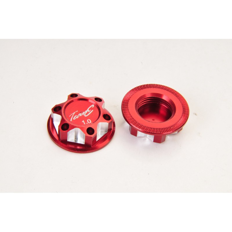 Wheel Nut Caps 17mm / 1.0 red (4)