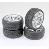 Wheel Set Onroad "10 Spoke / Profile" silver 1:10 (4)