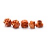 Wheel Hub Set 17mm orange (4)