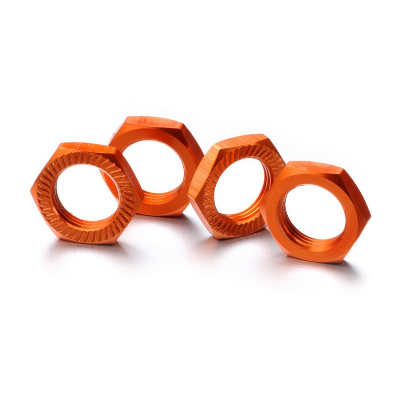 Hex locknut 17mm orange (4)