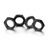 Hex locknut 17mm black (4)