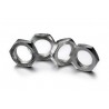Hex locknut 17mm silver (4)