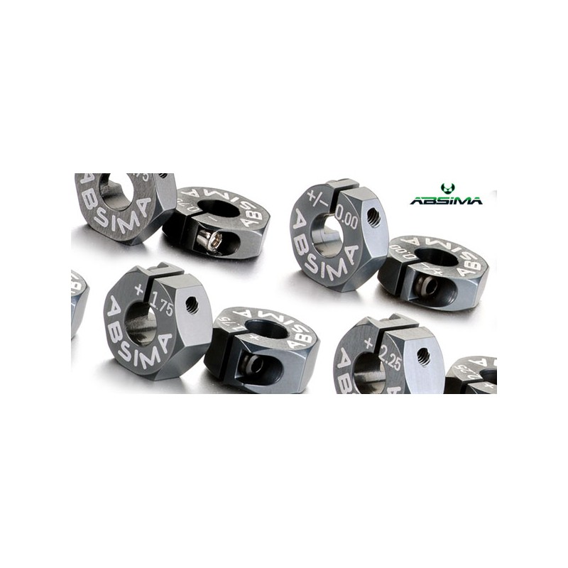 Alu 7075 T6 wheel hubs offset +3.00mm 1:10 (2)