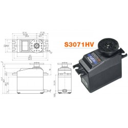 Futaba Servo S3071HV Std 10.5kg 0.17s HV