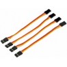 Servo patchkabel guldstift 10cm 4 st