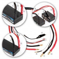 LiPo laddkabel 5mm 1-2S med SP anslutning