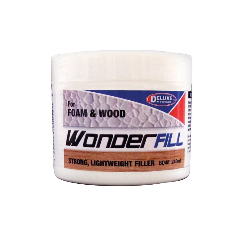 Wonderfill Lättviktsspackel till foam & trä, burk 240ml Wonderfill Lättviktsspackel till foam & trä, burk 240ml